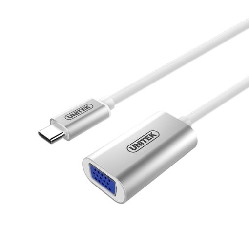 תמונה של מתאם USB-C ל-VGA UNITEK Y-6315 בצבע שחור