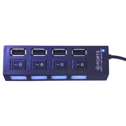 תמונה של ACTIVE USB2.0 HUB 4 PORTS - Gold Touch