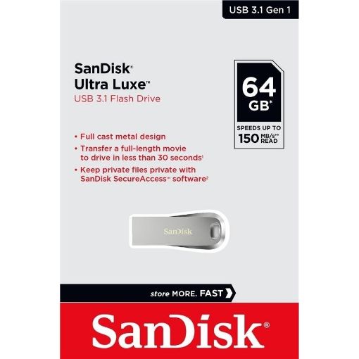 תמונה של Sandisk Ultra Luxe 64GB SDCZ74-064G-G46