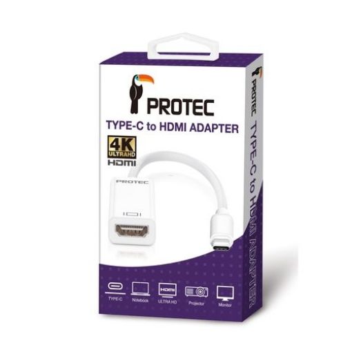 תמונה של מתאם Type C (זכר) לHDMI(נקבה) Protec DM109