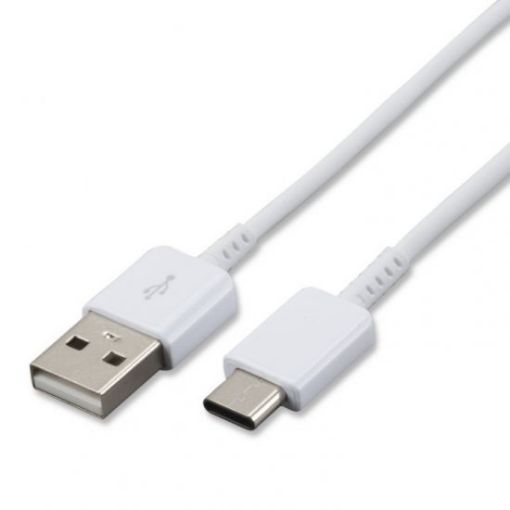 תמונה של כבל סנכרון וטעינה Samsung USB Type-A ל- USB Type-C - באורך 1.5 מטר - צבע לבן
