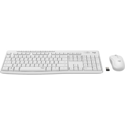 תמונה של סט מקלדת ועכבר אלחוטיים Logitech KB MK295 Silent Wireless Combo White