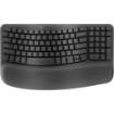 תמונה של מקלדת Logitech Wave Keys Wireless Ergonomic Keyboard בצבע גרפיט