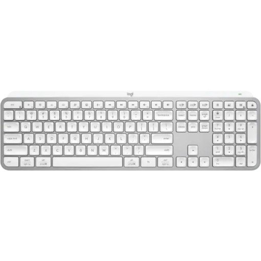 תמונה של מקלדת אלחוטית מוארת Logitech MX Keys S - צבע לבן / כסוף
