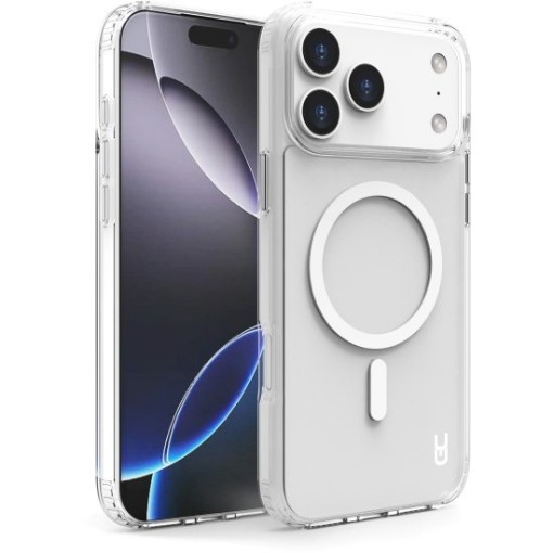 תמונה של כיסוי Grip Case Crystal תומך MagSafe ל-Apple iPhone 17 Pro Max בצבע שקוף