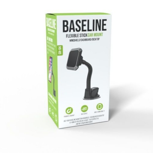 תמונה של מתקן סלולרי מגנטי לרכב Baseline CH-04 זרוע גמישה ארוכה