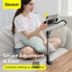 תמונה של מעמד שולחני מתכוונן Baseus Lazy Long Arm Phone & Tablet Holder